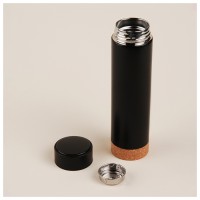 Термос с термометром Sima-Land Home, 500 мл, цвет чёрный