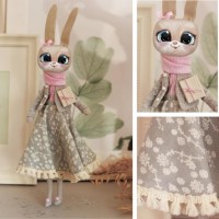 Мягкая игрушка «Зайка Сильвия», набор для шитья 15 × 16,2 × 5 см