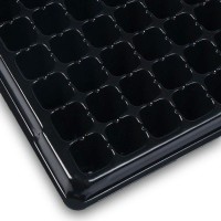 Кассета для рассады, 200 ячеек по 7 мл, чёрная, Greengo