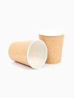 Стакан бумажный двухслойный «Крафт», 250 мл, диаметр 90 мм