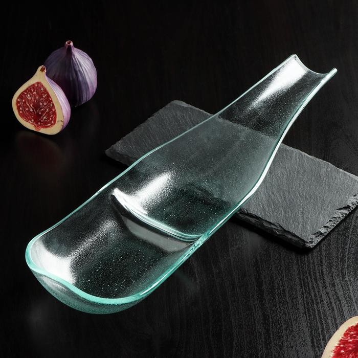 Блюдо для подачи Magistro «Авис», 32,5×10×3,8 см, цвет прозрачный