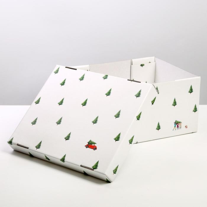 Коробка подарочная новогодняя складная «Новый год», 31×25.5×16 см