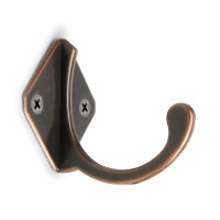 Крючок мебельный ТУНДРА TKO026, однорожковый, медь, 20 шт.