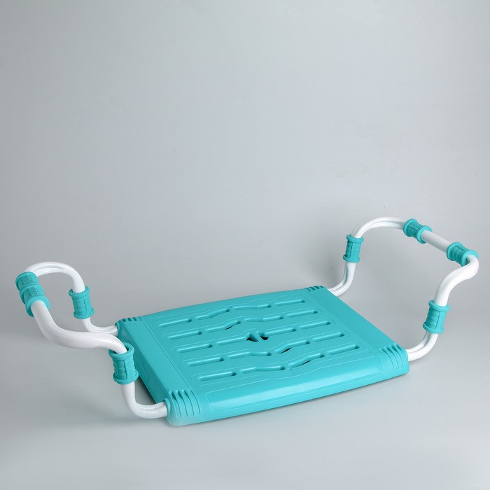 Сиденье для ванны раздвижное, цвет бирюза