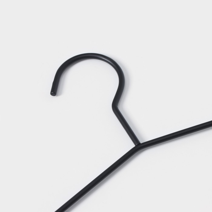 Плечики - вешалка для брюк и юбок LaDо́m Laconique, многоуровневая, 37×31.5×1.1 см, чёрные