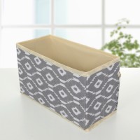 Органайзер для мелочей Доляна «Ромбы», 3 кармана, 25×15×12 см, серый