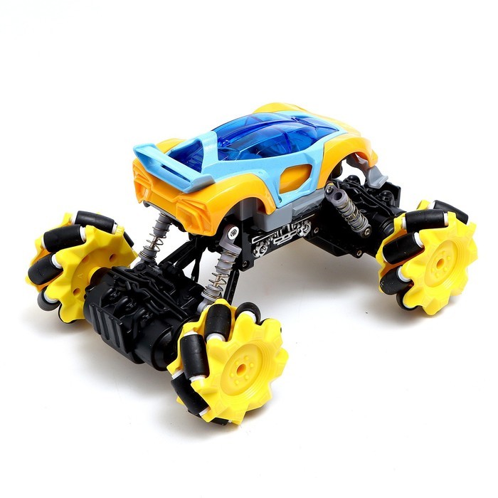 Джип радиоуправляемый DRIFT, 4WD, дрифт, работает от аккумулятора, цвет жёлтый