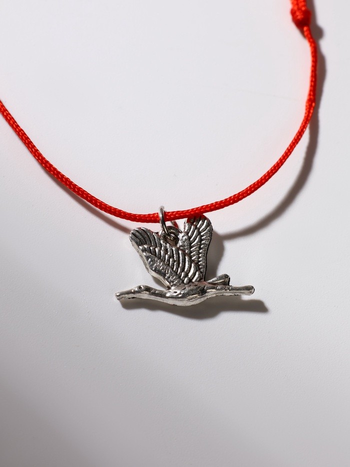 Браслет-оберег «Красная нить» семейное счастье, цвет серебро, L=20 см