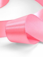 Лента атласная, 25 мм, 23±1 м, насыщенно-розовая