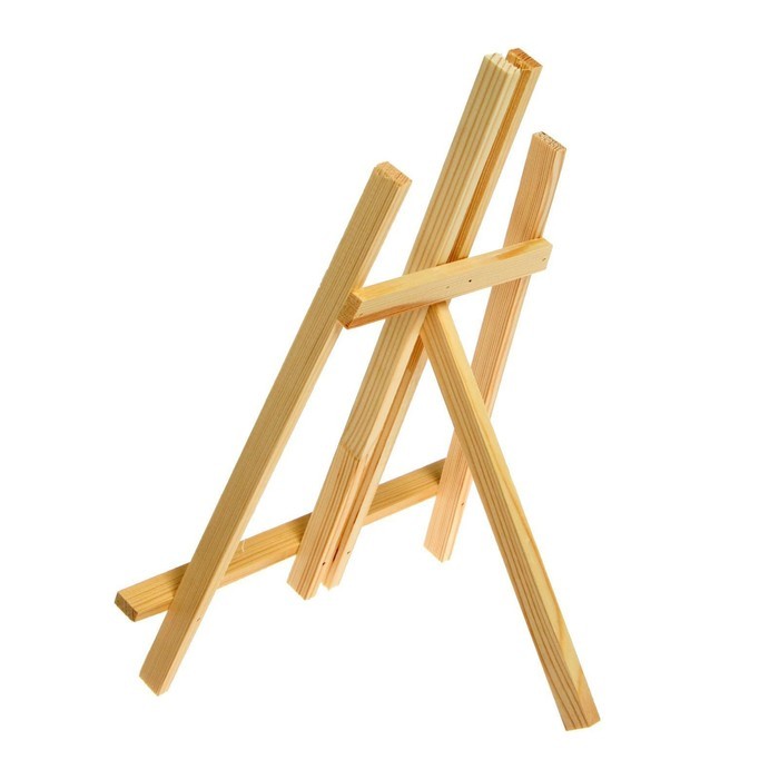 Мольберт настольный демонстрационный «Лира» 375×260×180 мм, (профиль 10×10 мм), неокрашенное дерево, Calligrata