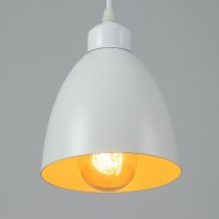 Светильник BayerLux Подвес "Овал" 1x40Вт E27 белый 14х14х18-98 см