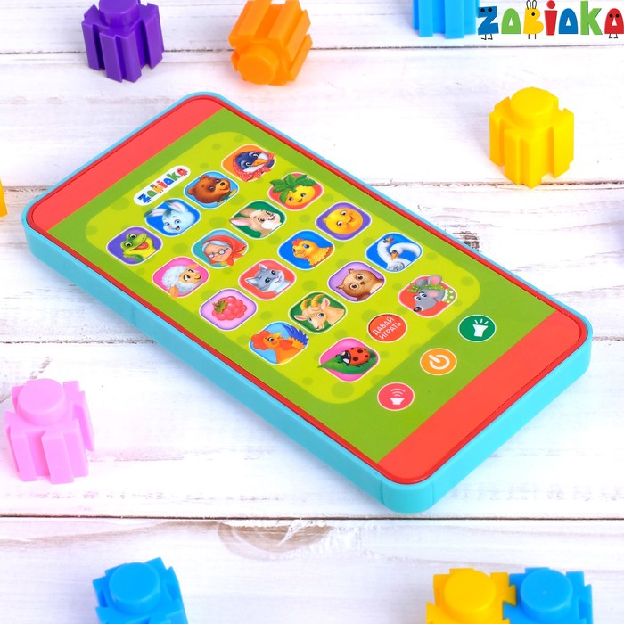 Музыкальный детский телефон «Весёлые потешки», с проектором, 18 песенок