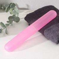 Футляр для зубной щётки Доляна, 20 см, розовый