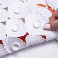 Коврик противоскользящий в ванну Доляна «Драконы», на присосках, 38×68 см