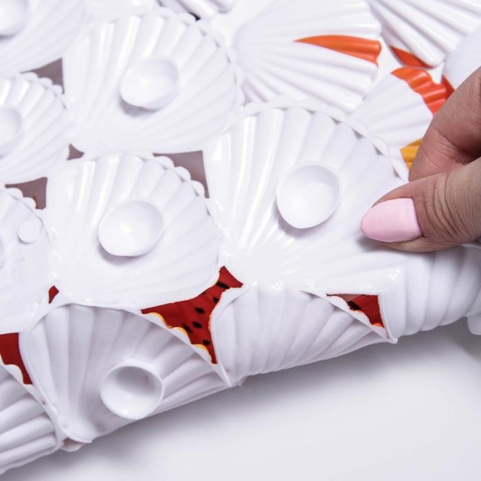 Коврик противоскользящий в ванну Доляна «Драконы», на присосках, 38×68 см