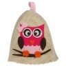 Шапка для бани с детской аппликацией "Мэри" войлок