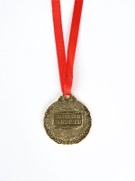 Медаль детская на выпускной «Выпускник 2026», d=4 см, с лентой