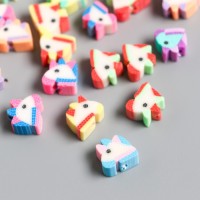 Бусины для творчества PVC "Лошадки" набор 25 шт 0,5х0,9х1 см