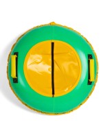 Тюбинг-ватрушка Winter Star, диаметр чехла 80 см, жёлтый, зелёный
