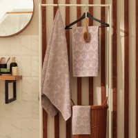 Полотенце махровое Love Life Sculls 30×50 см, 100% хлопок, 450 г/м², светло-розовое