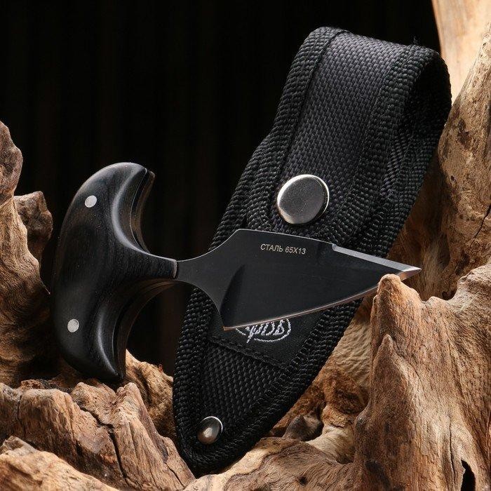 Нож тычковой "Воробей" сталь - 65х13, рукоять - бакелит, 10 см