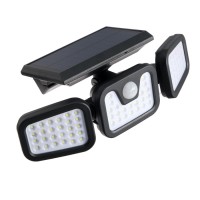 Светодиодный прожектор на солнечной батарее 20 Вт, выносная панель, 6500К, свечение холодное белое