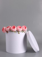 Шляпная подарочная коробка, белая, 30×30 см