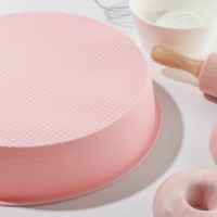 Форма для выпечки Доляна «Круг», 25×5,5 см, внутр. d=23 см, цвет МИКС