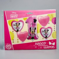 Набор фольгированных шаров «Happy Birthday», Минни Маус 25"