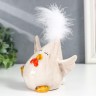 Сувенир керамика "Курочка с хохолком" 10,2х8,8х9 см