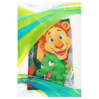 Шапочка для плавания детская ONLYTOP Swim «Зверята», тканевая, обхват 46-52 см