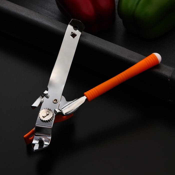 Нож консервный Доляна «Оригинал», 16 см, цвет жёлтый