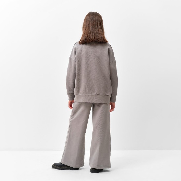 Костюм для девочки (кардиган, брюки) MINAKU цвет серый, рост 134 см