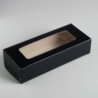 Контейнер на вынос, с окном, крафт, 17 х 7 х 4 см