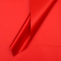 Пленка для цветов тонированная, матовая, клубничный, 57×57±5% см, 65 мкм