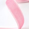 Лента бархатная, 10 мм, 18±1 м, розовая №02