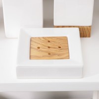 Наборы аксессуаров для ванной комнаты Natural Quatro, 4 предмета (дозатор 380 мл мыльница, 2 стакана)