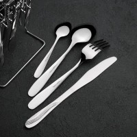 Набор столовых приборов «Водопад», 24 предмета, на подставке, цвет серебряный