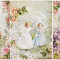 Рисовая декупажная карта "Детки" А4 25 г/м10