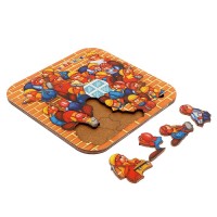 Пазл-головоломка "Бобры-строители"