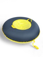 Тюбинг-ватрушка Winter Star, диаметр чехла 120 см, серый, жёлтый