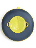 Тюбинг-ватрушка Winter Star, диаметр чехла 120 см, серый, жёлтый