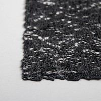 Набор салфеток сервировочных на стол Доляна «Соломка», 30×45 см, 4 шт, цвет серебряный