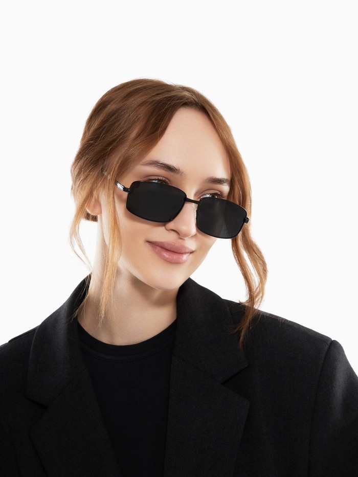 Очки солнцезащитные поляризационные, дужка 12.7 см, ширина 13.1 см, линза 3.8×5.8 см