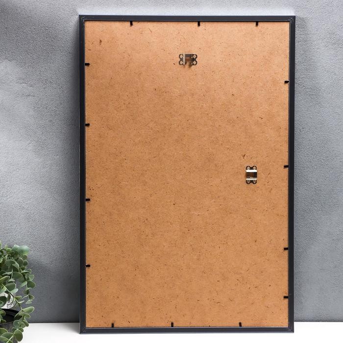 Фоторамка пластик Gallery 40х60 см, 641822-17, серебро (пластиковый экран)