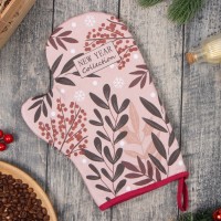 Варежка-Прихватка новогодняя "Этель" "Новогодние украшения" 20х28 см, 100% хл, ватин 250 г/м2