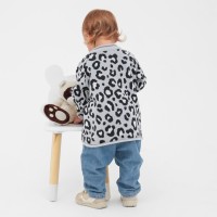 Джемпер вязаный Крошка Я Leo Baby рост 68-74 см, темно-серый