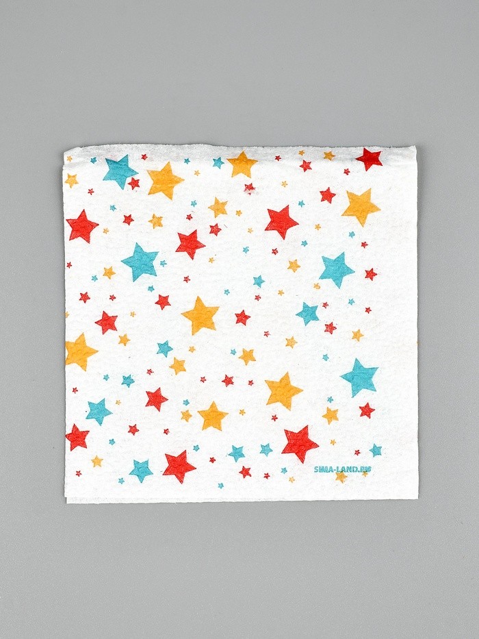 Салфетки бумажные однослойные «Звезды», 24×24 см, 50 шт.