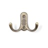 Крючок мебельный ТУНДРА TKd=024 LIGHT, двухрожковый, бронза