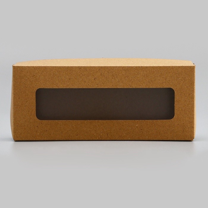 Коробка складная, крафт, 17×7×4 см, 0.5 л